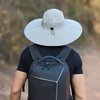 Leotruny Super Wide Brim Bucket Hat UPF50+ Waterproof Sun Hat for Fishing Hiking Camping (C01-Light Grey)