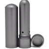Prime Natural Essential Oil Aluminum Alloy Premium Blank Nasal Inhaler - Refillable Aluminum Empty Metal Inhaler - Space Gray Color - Comes with 5 Cotton Wicks - for Aromatherapy
