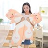Yeqivo Long Pig Plush Pillow, Pink Pig Plush Toy Long Pig Stuffed Animals, Cute Pig Plush Sleeping Hugging Pillow Toy for Kids Girlfriend(Pig,19.68Inch/50cm)