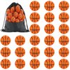 Erinnmy 24Pack Mini Basketball,Small Foam Basketball Stress Ball,Mini Sports Stress Balls,1.6 Inch Mini Basketballs for Kids,Mini Foam Sports Ball,Sports Theme Party Favors School Carnival Reward