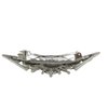 Generic Long silver metal celtic viking nordic metal filigree hair clip barrette