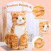 Libima 13 Inch Orange Cat Stuffed Animal Plush Toy Realistic Cat Plush Toy Soft Cute Stuffed Kitten for Valentine's Day Birthday Party Favors Bedroom Sofa Car Home Decor