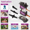 Miuzei MG90S 9G Micro Servo Motor Metal Geared Motor Kit for RC Car Robot Helicopter, Mini Servos for Arduino Project (10)