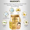 Grospe 24K Gold Peel-Off Mask, Anti-Aging Gold Face Mask for Removes Blackheads, Reduces Fine Lines And Cleans Pores, Tightening Moisturizing Toning and Nourishing The Skin