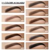 BEFIVECOK Eyebrow Pomade Kit with Dual-ended Eyebrow Brush, Water and Stain Resistant High Pigment Brow Pomade, Corrects Brow Imperfections for Natural Long-lasting Brow Makeup (11# Black)