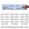 Disposable Eyebrow Design Stencil Eyebrow Tint Airbrush Auxiliary Sticker for Brows Shaping with Single Eyebrows Type Option …