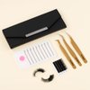 POCMKO Lash Extension Tweezer, 5 Pcs High Precision Lash Tweezers for Eyelash Extensions, Precision Eyelash Tweezers Set, Volume Lash Tweezers for Lash Extension, Lash Extension Supplies