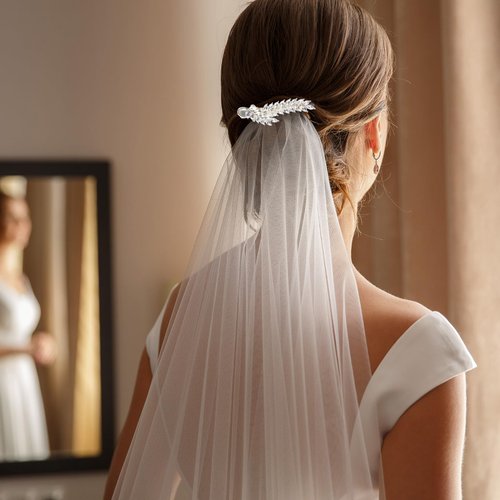 2Pack Rhinestone Hair Clips Flower Hair Barrettes Crystal Pearl French Hairpins Hair Clip (C02-Gold)