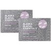 Alaska Glacial Essentials 2-pack Glacial Mineral Soap Bar PEPPERMINT & LAVENDER Exfoliates Dead Skin Cells, Detoxifies Pores, Softens Skin 4oz