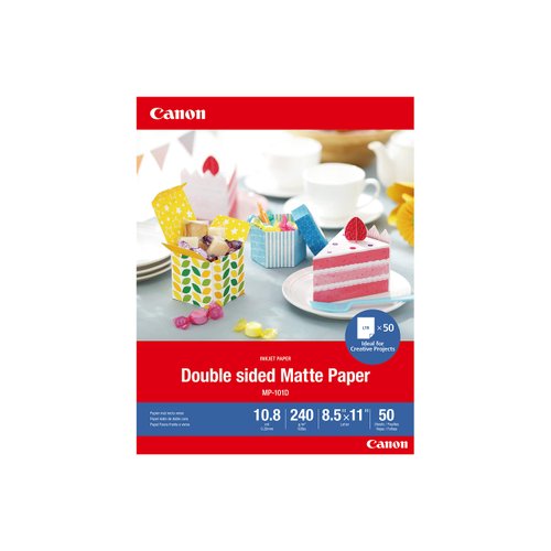 Canon Double Sided Matte Photo Paper (8.5"X 11")- Perfect for Creative Projects and Crafts