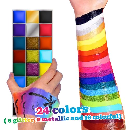 FACEGEM LONDON Face Paint Kit, Face Paint, Glitter Tattoos for Kids, Face Gems, Temporary Tattoos, Face Glitter, Girls Birthday Present, Face Paint for Children, Festival Accessories