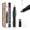 SCHACHUP Unisex Nose Hair Trimmer, 3D Arch Cutter, Waterproof, Washable, Easy Clean, Hypoallergenic, 20-in-1 Grooming Tool, Portable, Cordless, One-Button Design