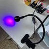 3W 395NM LED Black Light, Flexible Gooseneck UV Blacklight for Satin Detection, Lamp for Blacklight Poster, Blacklight Party, Ultraviolet Curing Lamp for Fluorescent Paint