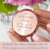 Birthday Gifts for Women – Not a Day Over Fabulous Rose Gold Compact Mirror I Birthday Gifts for Friends 40th 50th 60th 70th 80th Gifts for Women I Birthday Gift Ideas for Her; Coworker, Aunt, Mom