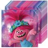 Trolls World Tour Luncheon Napkins, 6.5" (16-Pack) - Vibrant & Colorful Party Essentials for All Musical Themed Parties & Events