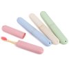 Hedume 28 Pack Travel Toothbrush Case, Portable Dust-Proof Breathable Toothbrush Holder for Travel, Business, Home, Camping, School (4 Colors)