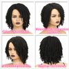 WIGNEE Short Dreadlock Wig Braided Wigs for Black Women Short Afro Dreadlock Wigs for Black Women And Men Loc Wigs Dreadlocks Crochet Hair for Black Women Daily Use
