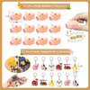 Farm Animals Party Favors Supplies 108 Pcs Birthday Party Decorations Goodie Boxes Bubble Wands Stampers Rubber Pigs Figures Keychains Pull Back Cars Slap Bracelets Stickers Toys For Kids Boys Girls
