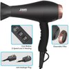 Hair Dryer 1875W, Negative Ionic Fast Dry Low Noise Blow Dryer, Professional Salon Hair Dryers with Diffuser, Concentrator, Styling Pik, 2 Speed and 3 Heat Settings