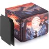 ULTRGEE Deck Box for MTG Cards - 2 Dividers, Card Storage Box Holds 110+ Single Sleeved Cards, Deck Boxes Compatible with TCG/OCG/YGO/PTCG (Warrior's Quest)