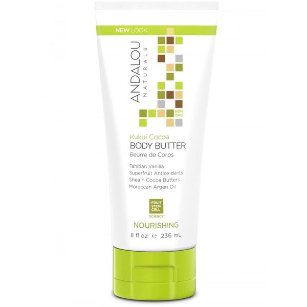 Andalou Naturals Body Butter Kukui Cocoa - 8 fl oz