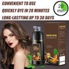QWXPLD Hair Dye Shampoo 3 in 1, Herbal Ingredients Shampoo Black Hair Dye for Women Men, Grey Coverage Shampoo 16.9Fl Oz (Dark Brown)