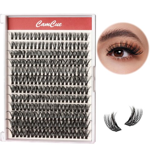 Lash Clusters DlY Eyelash Extensions 40/50D 0.07 C Curl 14-18mm Eyelash Clusters Mixed Tray Cluster Eyelash Extensions Natural individual Lashes (W-40/50-0.07C-14-18)