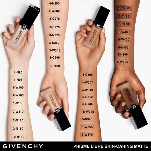 Prisme Libre Skin-Caring Matte Foundation - 1-W105 Fair with Warm Yellow Tones by Givenchy for Women - 1 oz Foundation
