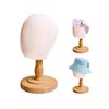 CHADWICK UnPinnable Baby Mannequin Head, Wig Head Stand for Kids, Plastic Model Head for Hats, Wigs, Glasses, Scarves Display, Baby Girl Children Hat Stand, Canvas Block Manikin Head for Home, Salon