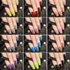 Press on Nails Medium Square, 576Pcs Fake Acrylic Medium Nail With Nail Glue, 24 Colors Medium Stick On Nails Uñas Postizas, Glossy False Nails Full Cover for Women Girl Home Nail Art Diy Holiday Use