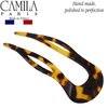 Camila Paris CP2469 French Twist Stick Clip Pins, Handmade, Tokyo, Girls Hair Pin U-Shaped Hair Fork for Girls Spiral Updo Chignon Bun Holder, Fashion Styling Hair Accessories for Women Made in France