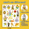 34 Metallic Glitter Styles Easter Temporary Tattoos for Kids, Easter Eggs Decorations Party Supplies Favors, Easter Tattoos Stickers for Boys and Girls (2 Sheets)