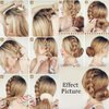 Hair Donut Ring Style Hair Bun Maker, 2PCS Chignon Doughnut Shaper for Short and Thin Hair (3 Inch/Brown)