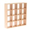 1: 12 Dollhouse Miniature Wooden Storage Rack 16 Grid Shelves Doll House Wall Rack Bookshelf Display Dollhouse Furniture Accessories