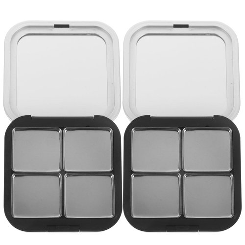 Empty Lipstick Palette Magnetic Eyeshadow Palette Makeup Foundation Blush Container with Mirror for Women