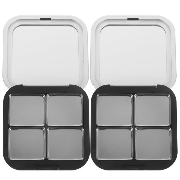Empty Lipstick Palette Magnetic Eyeshadow Palette Makeup Foundation Blush Container with Mirror for Women