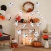 3D Halloween Cute Ghost Stickers Decor 42 Pcs Ghost Wall Stickers Decorations Reusable Self-Adhesive White Ghost Wall Decals Halloween Party Supplies for Gothic Home Window Door Room Wall Decor