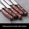 Emojoy Steak Knives, Steak Knife Set of 8, Highly Resistant and Durable German Stainless Steel Serrated Steak Knives with Gift Box