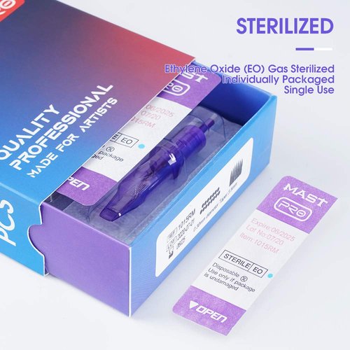 Mast Pro Cartridge Tattoo Needles Disposable 20Pcs of One Box Standard Size 1001RLT