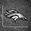 Rico Industries NFL Denver Broncos Chrome Finished Auto Emblem 3D Sticker