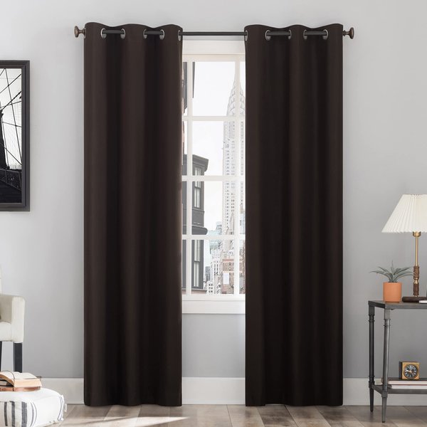 Sun Zero Cyrus Thermal 100% Blackout Grommet Curtain Panel Pair 40" x 84"