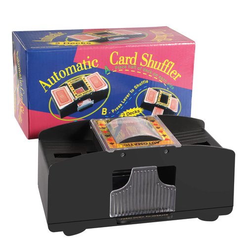 GORLDE Automatic Card Shuffler 2 Deck, Battery-Operated Playing Card Shuffler for Home Card Game,Travel,Classic Poker,Blackjack,Rummy