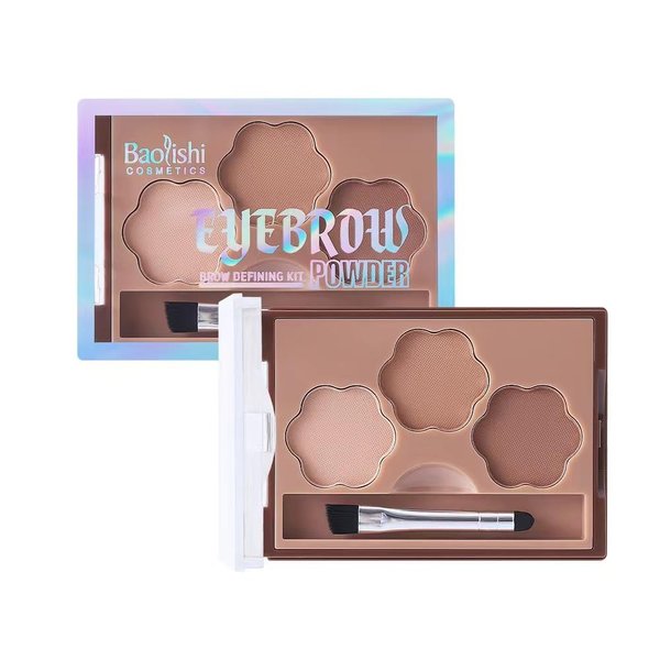 AMAKO Silky soft three-dimensional eyebrow powder waterproof sweatproof not easy to smudge beginner eyebrow eyebrow cream makeup (04#)