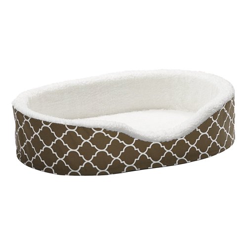 MidWest Homes for Pets Orthoperdic Egg-Crate Nesting Pet Bed w/ Teflon Fabric Protector, Medium Brown