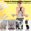 Lower Back Braces for Back Pain Relief - Compression Belt for Men & Women - Lumbar Support Waist Backbrace for Herniated Disc, Sciatica, Scoliosis - Breathable Mesh Design, Adjustable Straps (M, Gray)