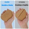 8 Pcs Drink Coasters with Holder, Thicker Cork Coasters for Drinks Absorbent for Coffee Table Wooden Coaster Set Tabletop Protection Cup Mat Bar Kitchen Living Room House Home Decor Housewarming Gift
