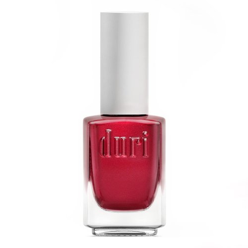 duri Nail Polish, 629 Strawberry Feeling, Red Metallic Shimmer, Semi Sheer, Glossy Finish, Fast Drying, 0.45 Fl Oz