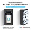 Adhesive Mount Compatible with for Video Doorbell No-Drill Mounting Bracket Cover Holder Not Block Doorbell Sensor