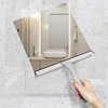 AmazerBath Squeegee for Shower Glass Door, Shower Squeegee for Glass Doors - All-Purpose Squeegee with Hook for Shower Doors, Windows, Mirrors, Tiles and Car Glass - 10 Inches