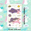 Ooopsiun Glitter Temporary Tattoos for Girls, 9 Sheets Gold Birthday Party Supplies Decorations for Kids, Fake Tattoos Stickers